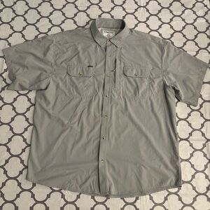 Poncho Performance Button Down Shirt Men's XL Regular Fit Outdoor Magnetic Read